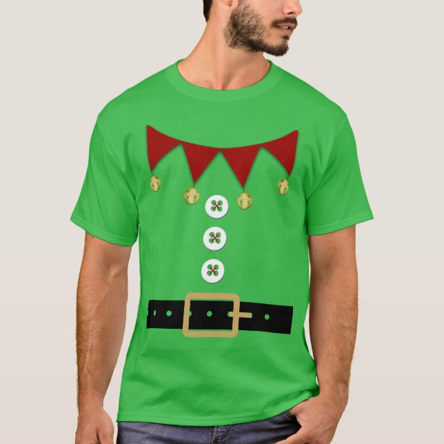 Camisa De Costume De Elf Engraçado (Frente)