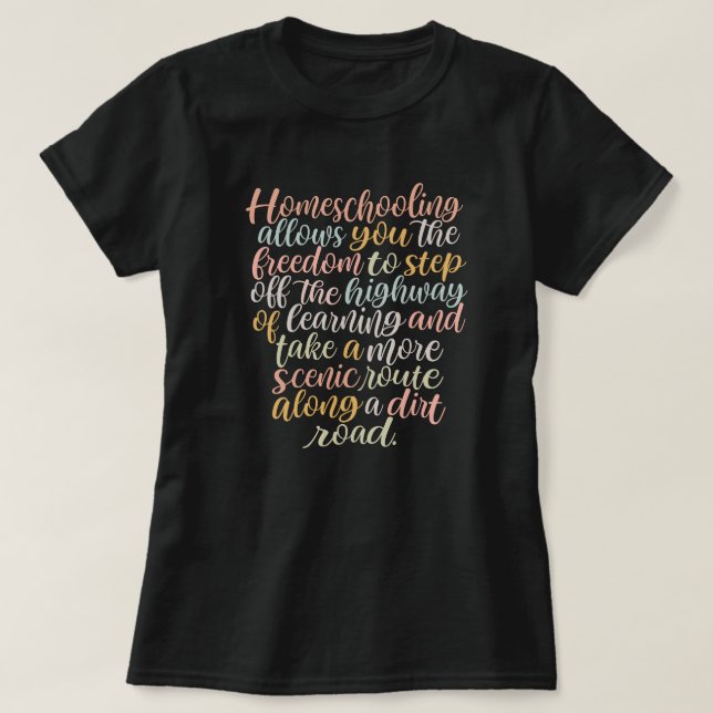 Camisa de Cota de Homeschool (Frente do Design)