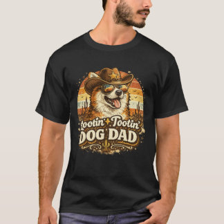 Camisa de Cowboy Pai de Cachorro Rootin Tootin - P