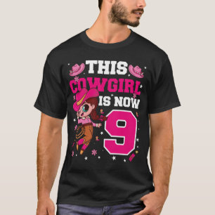 Camisa de Cowgirl de 9 Anos de Idade - Aniversário