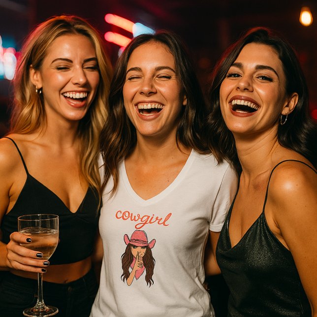 camisa de cowgirl para despedida de solteira (Criador carregado)