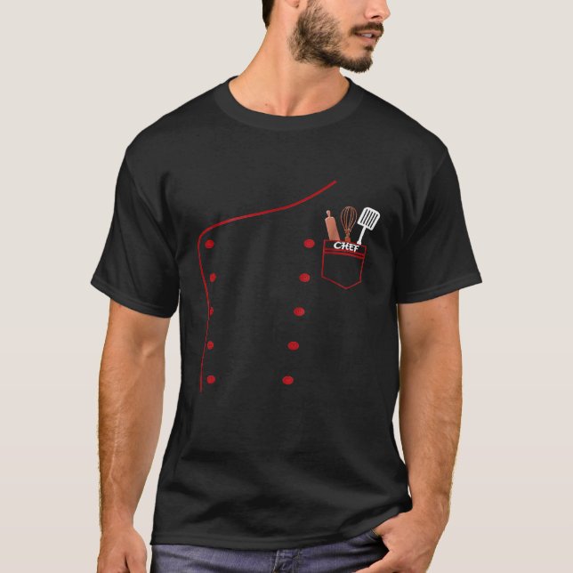 Camisa De Cozimento Falso De Jaqueta Uniforme Do C (Frente)