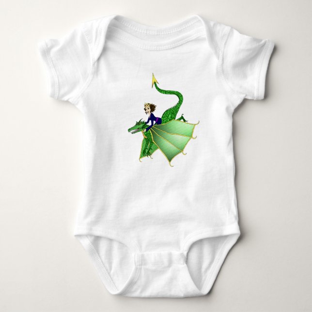 Camisa de Criança da Princesa Dragão, 6-24 meses (Frente)