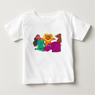Camisa de Criança de Animais Selvagens