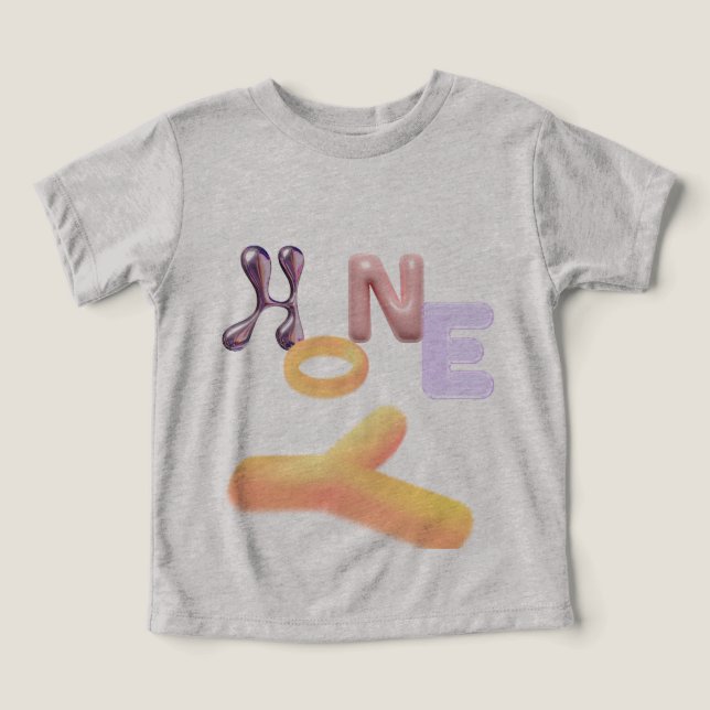 Camisa de criança de mel (Design frontal)