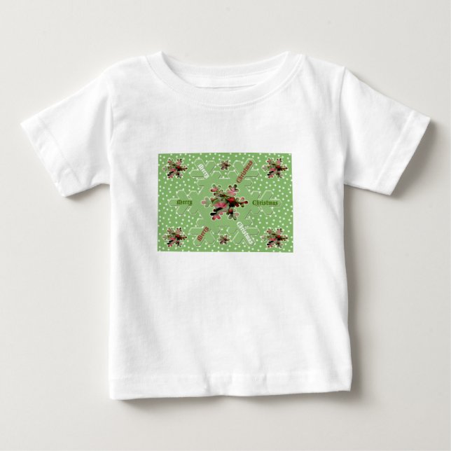 Camisa de Criança de Natal do Caladium Merry (Frente)