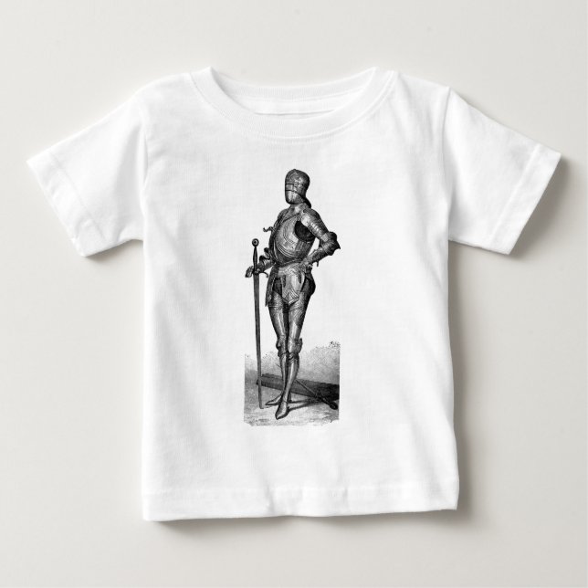Camisa de Criança do Cavaleiro Medieval (Frente)