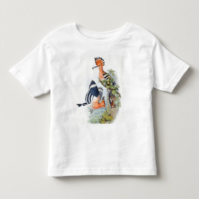 Camisa de criança pequena com passarinhos fofos (Frente)