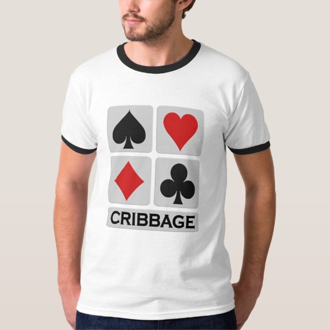 Camisa de Cribbage - escolha o estilo & a cor (Frente)