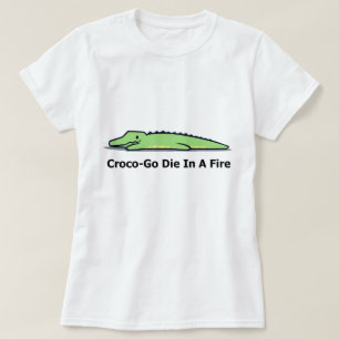 camisa de crocodilo, croco vai morrer num incêndio