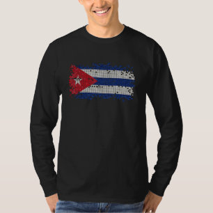 Camisa de Cuba, mapas cubanos, camisas de bandeira
