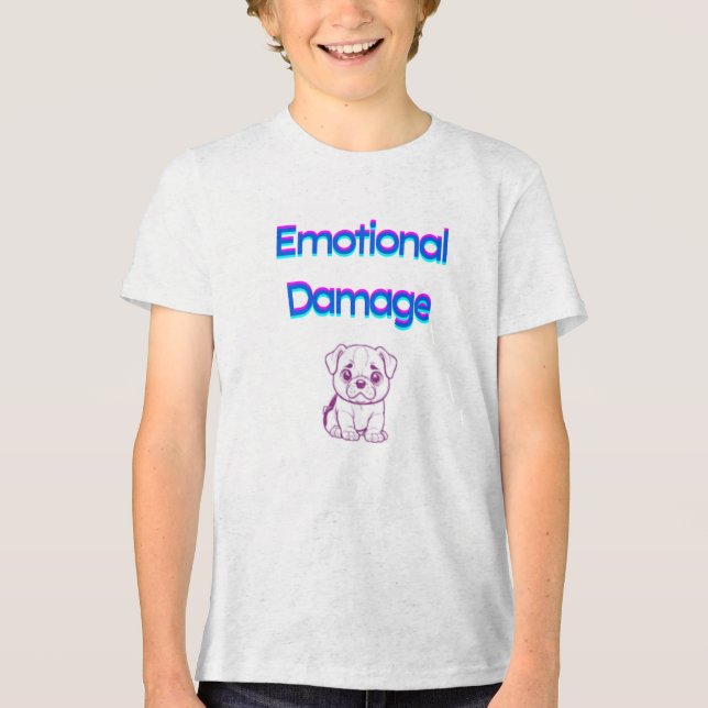 Camisa de Danos Emocionais para Crianças (Frente)