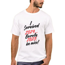 Camisa de declaração de ano novo engraçada