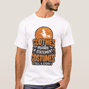 Camisa de declaração de fantasia de Halloween vint