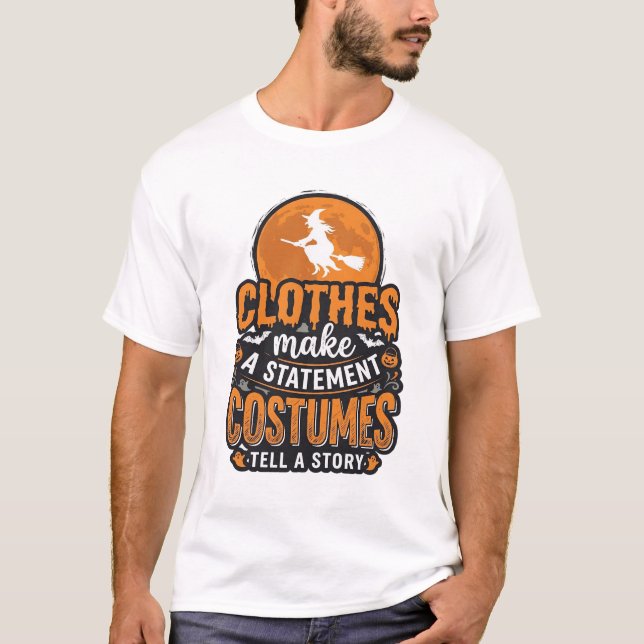 Camisa de declaração de fantasia de Halloween vint (Frente)