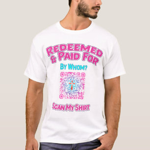 Camisa de declaração de fé com link de gospel de c