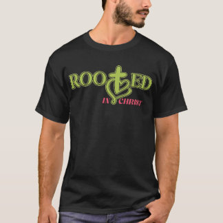 Camisa de declaração de fé enraizada no Cristo