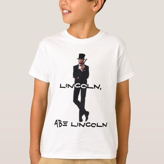 Camisa de dedo de Abe LIncoln Kid (Frente)