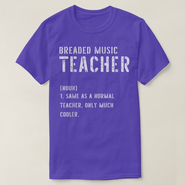 Camisa De Definição De Professores De Música Pente (Frente do Design)