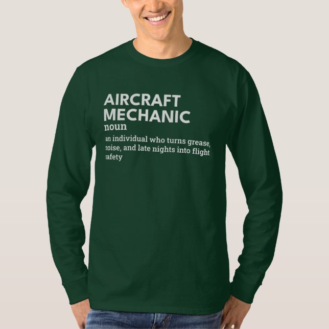 Camisa de Definição de Trabalho Mecânico Funny Air (Frente)