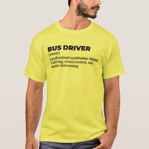 Camisa de Definição do Motorista de Ônibus Escolar