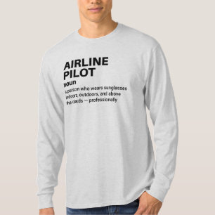 Camisa de definição do piloto de linha aérea