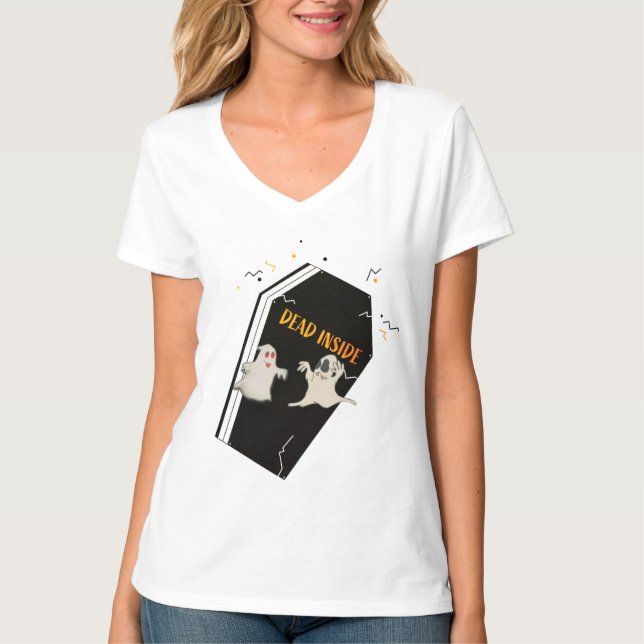 camisa de dentro-halloween, morto de caixão assust (Frente)