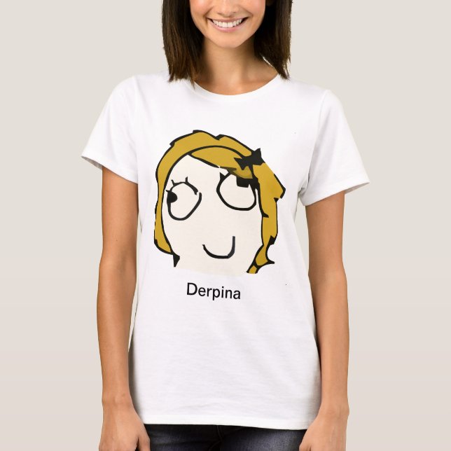 Camisa de Derpina (louro) Meme (Frente)
