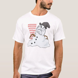 Camisa de derretimento de Meme da raiva do boneco