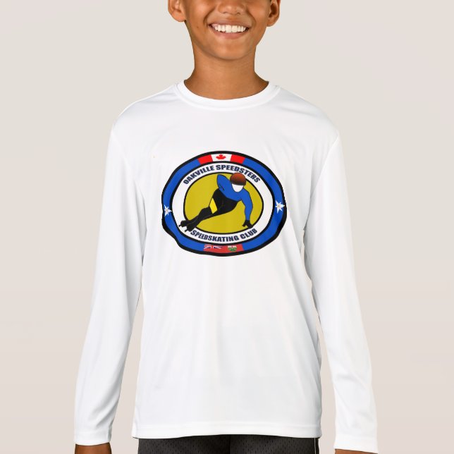 Camisa De Desempenho Da Juventude / Patinação De V (Frente)