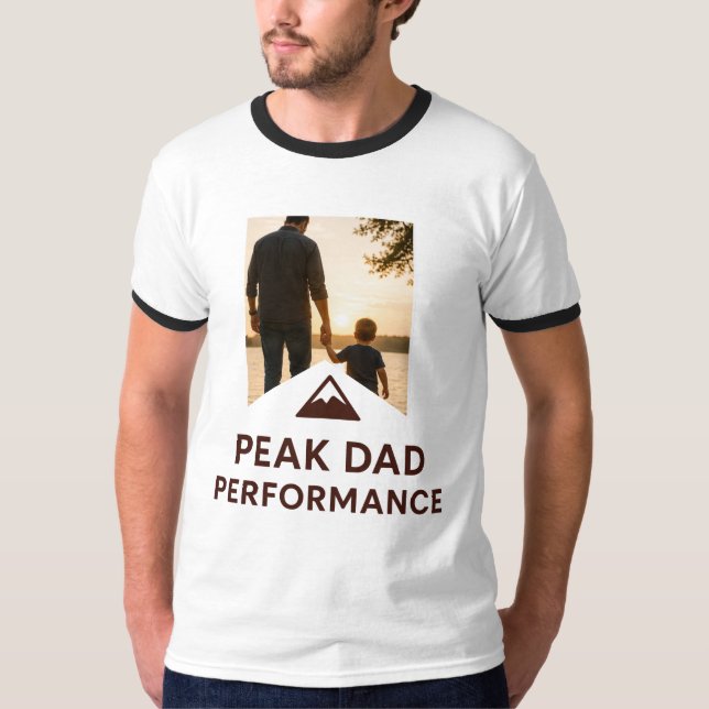 Camisa de Desempenho Máximo do Pai Presente Engraç (Frente)