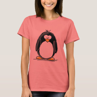 Camisa de desenho animado de pinguim