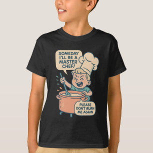 Camisa de Desenho Animado do Chefzinho Engraçado -