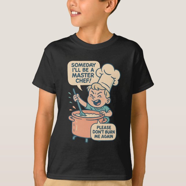 Camisa de Desenho Animado do Chefzinho Engraçado - (Frente)
