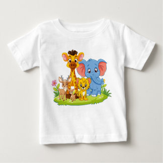 Camisa de desenho animado para bebê