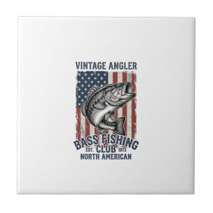 Camisa de Design de Bandeira Americana de Pesca de