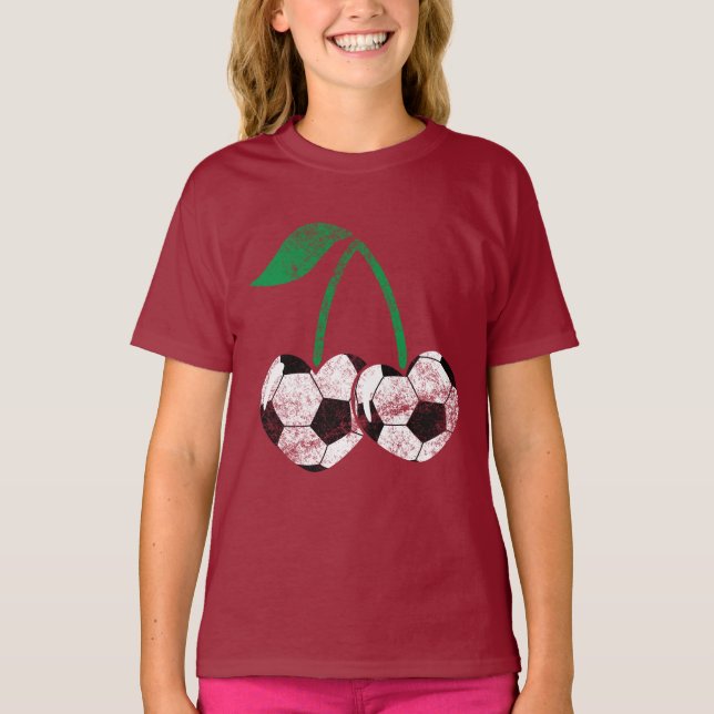 Camisa de design de cereja de futebol da Trendy co (Frente)