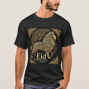 Camisa de Design de Leão Majestosa Eid Mubarak 202