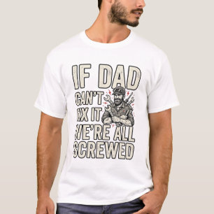 Camisa de Design de Pai Engraçado Mecânico Se o Pa