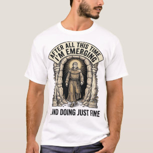 Camisa de design gráfico de humor de caverna vinta