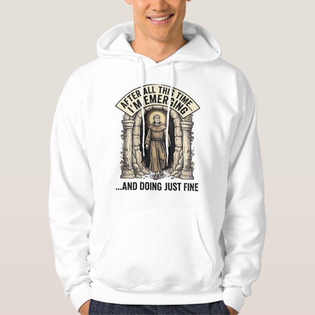 Camisa de design gráfico de humor de caverna vinta (Frente)
