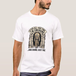 Camisa de design gráfico de humor de caverna vinta