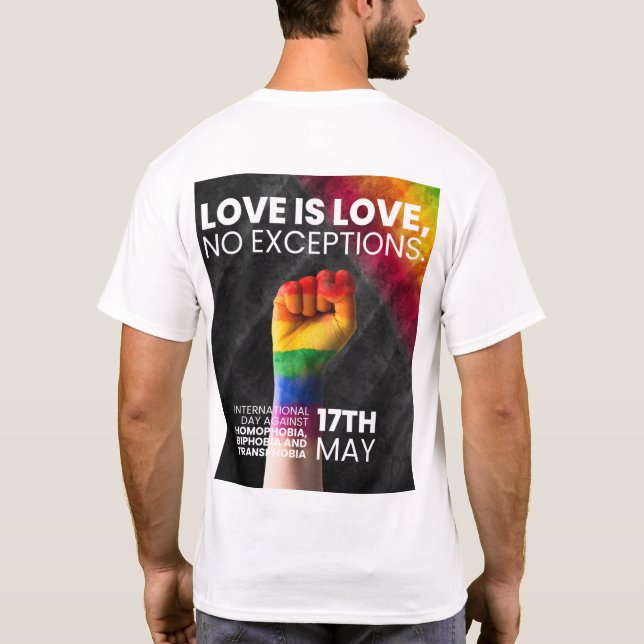 camisa de design para espalhar amor  (Verso)