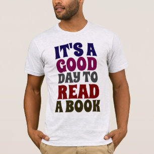 CAMISA DE DIA BOM PARA LER PARA AMANTE DE LIVROS