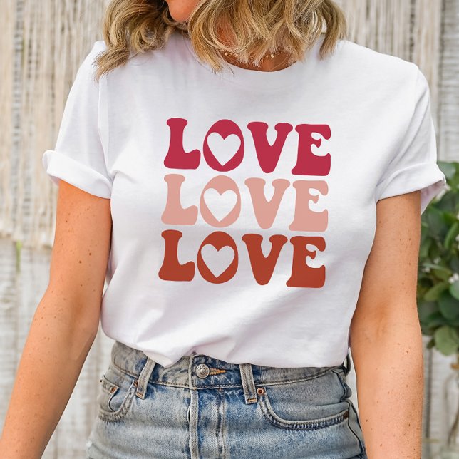 Camisa de Dia de os namorados de amor (Celebrate love in style with our "Love Valentine's Day" Shirt – a heartfelt and charming design craf)