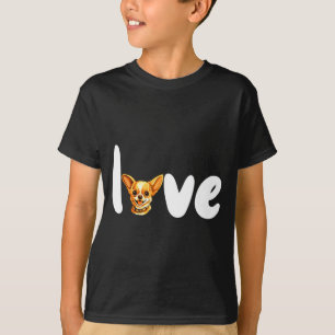 Camisa de Dia dos Namorados Amor por Cachorro Chih