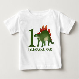 Camisa de Dinossauro Personalizada de Aniversário,
