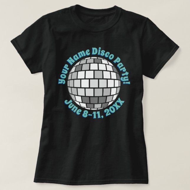 Camisa de Disco Retroativa PERSONALIZADA (Frente do Design)