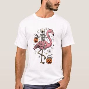 Camisa de Doce de Halloween de Flamingo Montado em