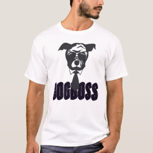 Camisa De Dog Boss Bulldog Engraçado em Terno e G